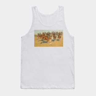 On the Southern Plains by Frederic Remington Tank Top